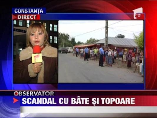 Scandal cu bate si topoare in Valea Seaca