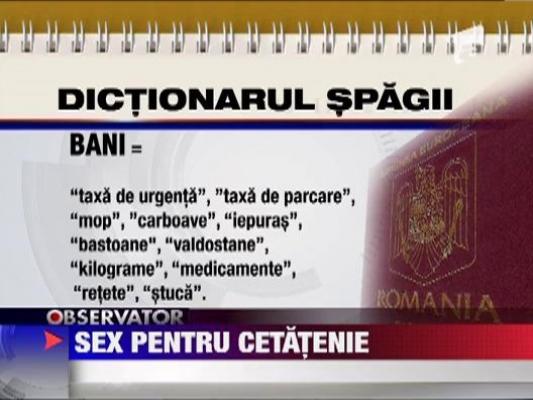 Cetatenia romana contra bani sau favoruri sexuale