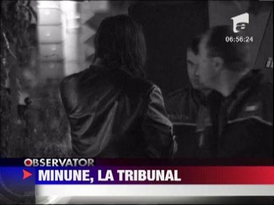 Adrian Minune, la tribunal