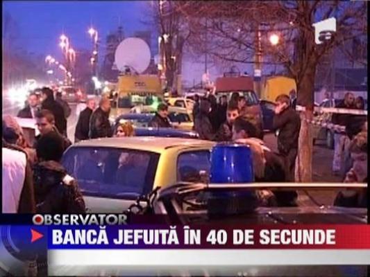 Banca jefuita in 40 de secunde
