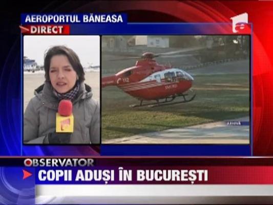 Copii dusi la spital cu elicopterul