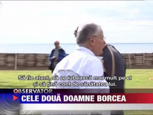 Cele doua doamne Borcea alaturi de dinamovist