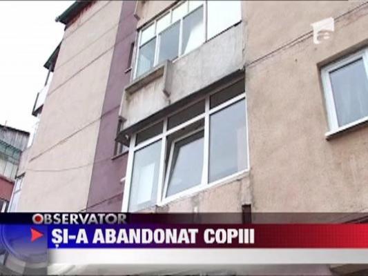 O femeie si-a abandonat copii in apartament