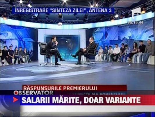 Salarii marite, doar variante