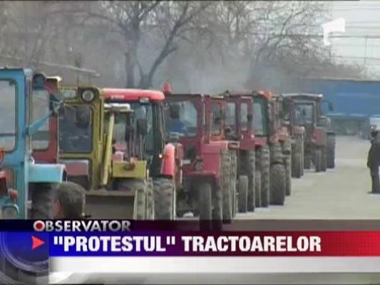 Protest cu tractoare