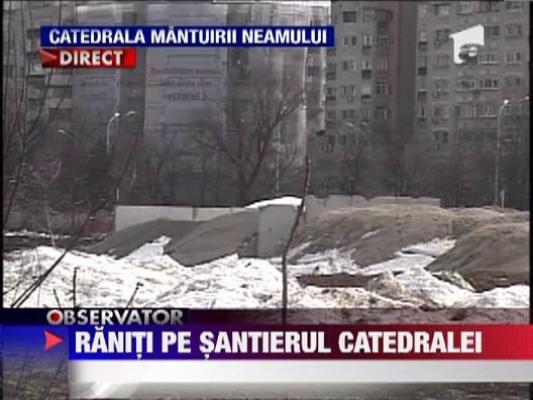 Raniti pe santierul Catedralei Neamului