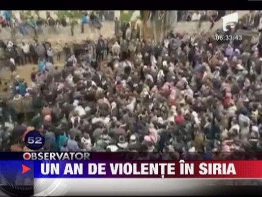 Un an de violente in Siria