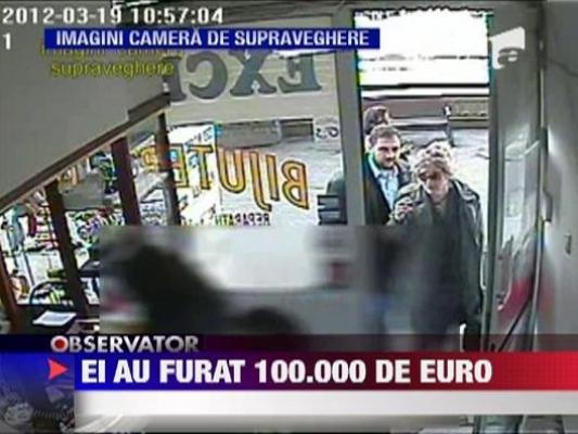 Politia a facut publice primele imagini cu jaful de o suta de mii de euro