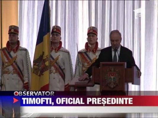 Nicolae Timofti este oficial presedintele Rep. Moldova