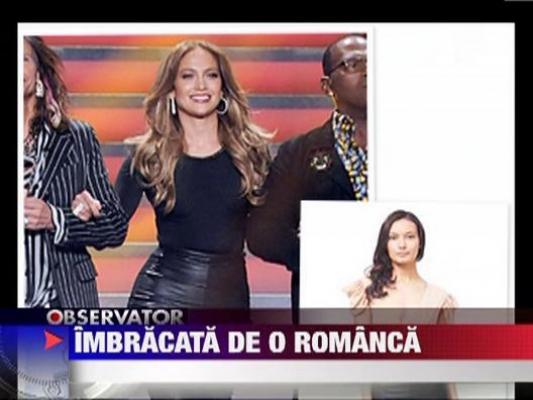 Jennifer Lopez, imbracata de o romanca