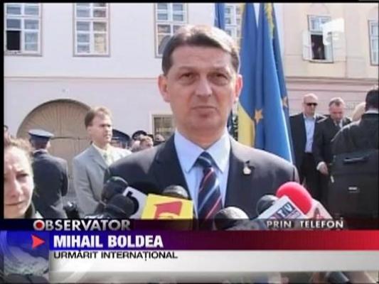 Mihail Boldea, safari cu politia pe urme