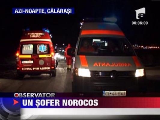 Un sofer de 30 de ani a adormit la volan