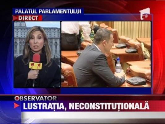 Legea lustratiei a fost declarata neconstitutionala