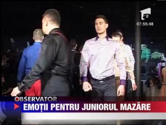 Emotii pe catwalk pentru juniorul Mazare