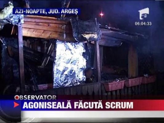 Arges: Casa de vacanta facuta scrum