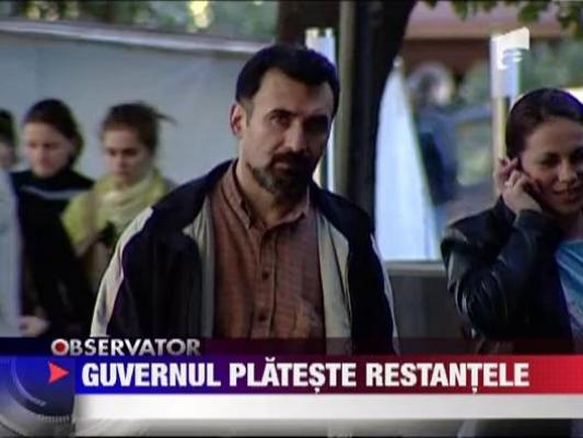 Guvernul plateste restantele angajatilor statului