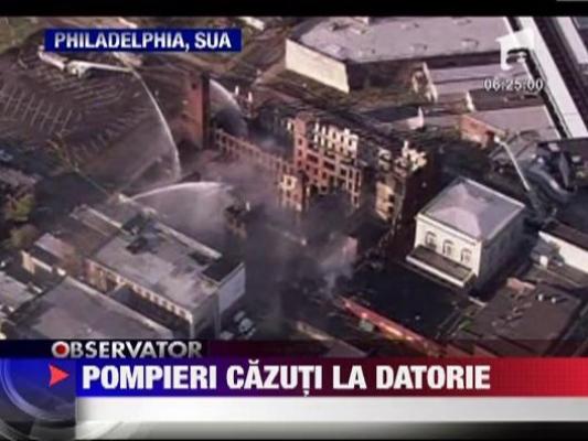 Doi pompieri si-au pierdut viata la datorie in Philadelphia