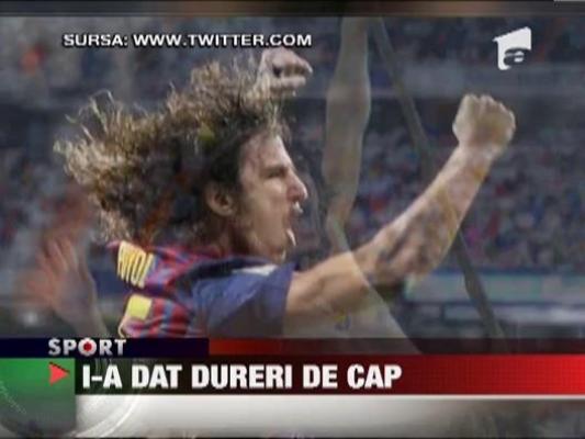 Puyol apare cu o copca chirugicala