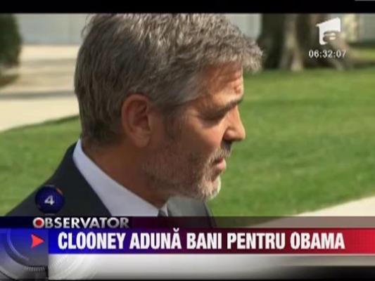 Clooney aduna bani pentru Obama