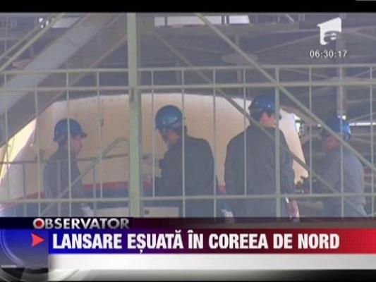 Lansare esuata in Coreea de Nord