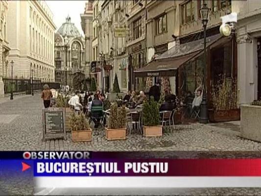 Bucurestiul pustiu de Paste