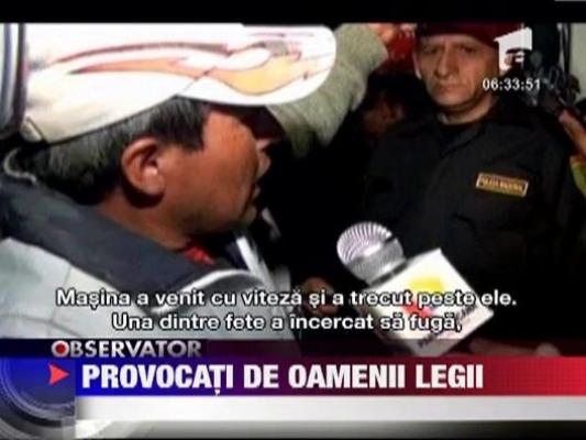 IMAGINI SOCANTE / Spulberate de o masina de politie