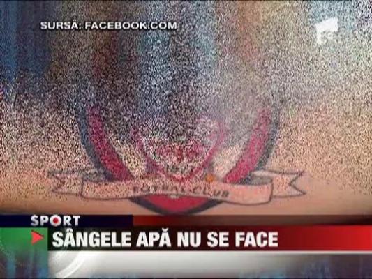 Cristian Sapunaru si-a tatuat pe brat sigla Rapidului!
