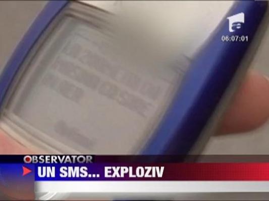 Amenintare cu bomba prin sms