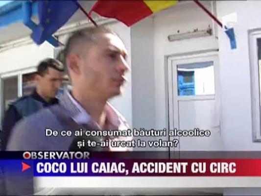 Coco al lui Caiac a dat cu masina in gard