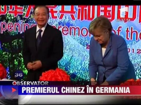 Premierul chinez Wen Jiabao in Germania