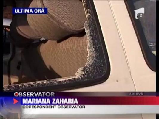 Un microbuz a cazut de pe un pod din Arges