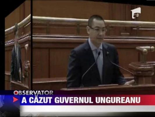 Guvernul Ungureanu a fost demis