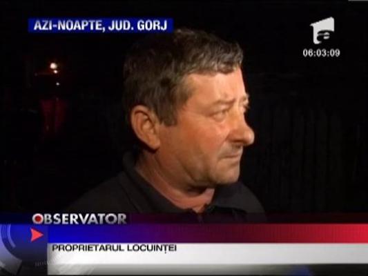 Incendiu violent in Gorj