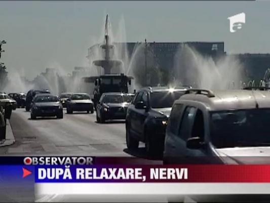 Aglomeratie pe soselele din Capitala