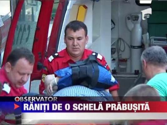 Raniti de o schela prabusita
