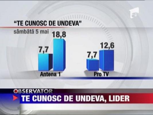 "Te cunosc de undeva", lider de audienta