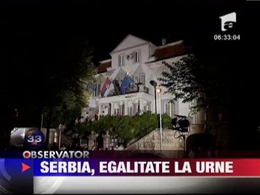 Serbia, egalitate la urne