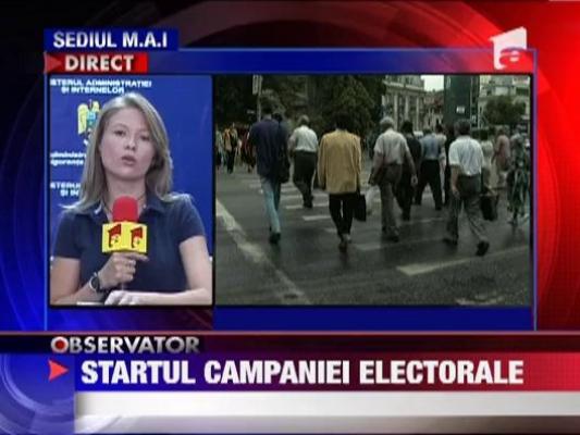 Se da oficial startul campaniei electorale!