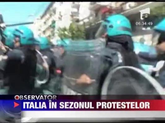 Proteste violente in Italia