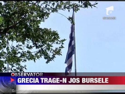 Grecia trage-n jos bursele