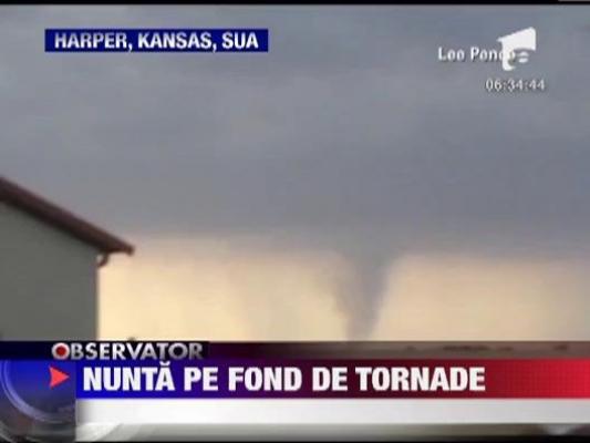 Nunta pe fond de tornade in SUA