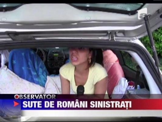 Sute de romani sinistrati in Italia