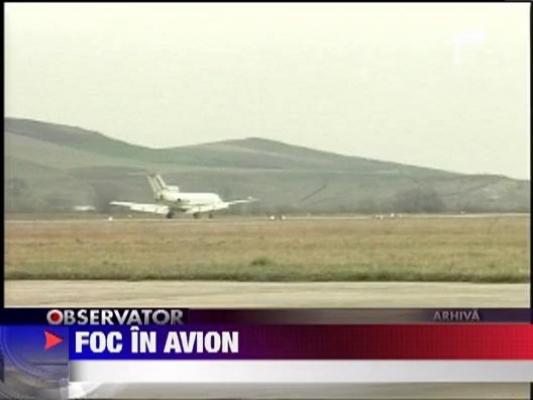 Incendiu la bordul unui avion