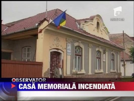 Casa memoriala a lui Avram Iancu din Targu Mures a fost incendiata