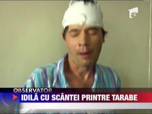 Idila cu scantei intr-o piata din Galati