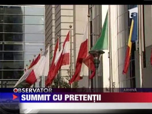 Summit cu pretentii, la Bucuresti