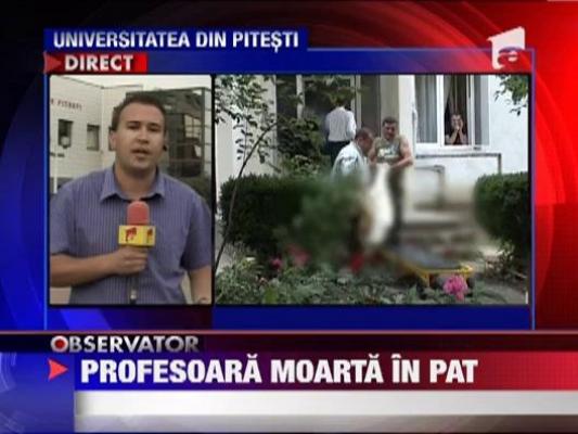 O profesoara din Pitesti, gasita moarta in pat