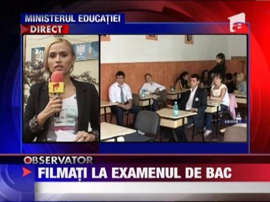 Bacalaureat 2012: Camerele de supraveghere video raman