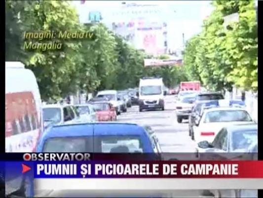 Mangalia: Lupte de strada intre membrii a doua partide politice rivale