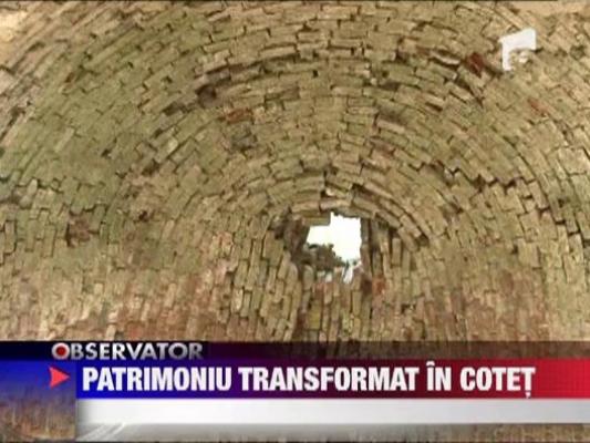 Cea mai veche basilica din Transilvania, transformata in cotet